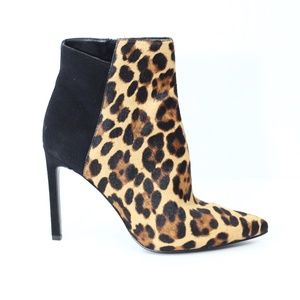 Nine West Leopard Print Boots New Stiletto Heel